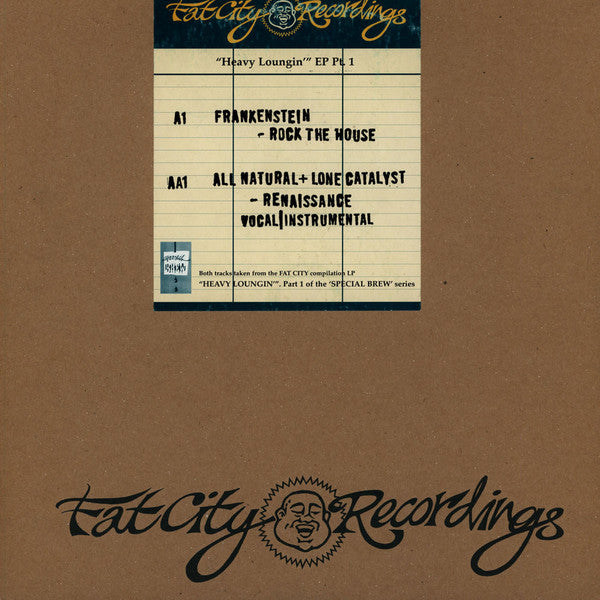 Frankenstein / All Natural : Special Brew - Heavy Loungin' EP Pt. 1 (12", EP)