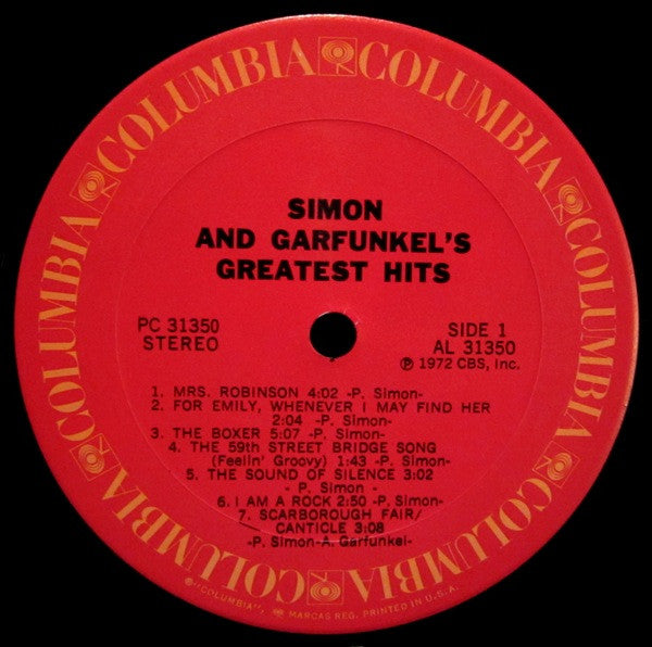 Simon & Garfunkel : Simon And Garfunkel's Greatest Hits (LP, Comp, RP, Ter)