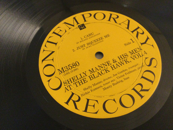 Shelly Manne & His Men : At The Black Hawk, Vol. 4 (LP, Album, Mono)