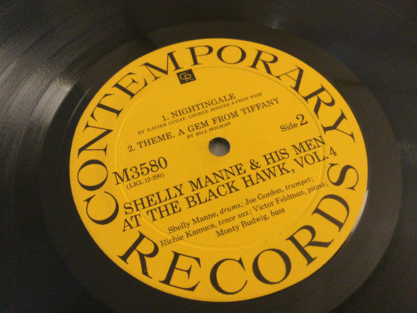 Shelly Manne & His Men : At The Black Hawk, Vol. 4 (LP, Album, Mono)