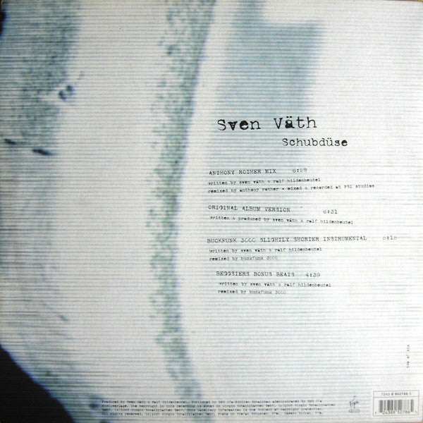 Sven Väth : Schubdüse (12")