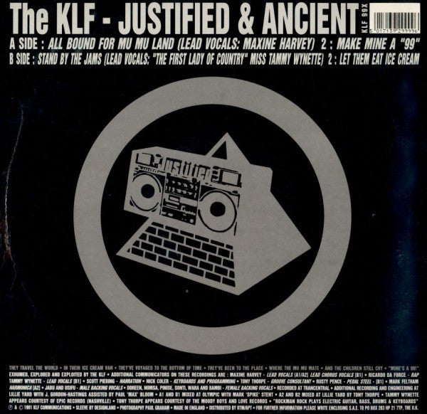 The KLF : Justified & Ancient (12", Single)