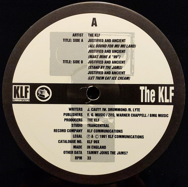 The KLF : Justified & Ancient (12", Single)