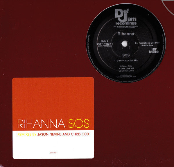 Rihanna : SOS (12", Promo)