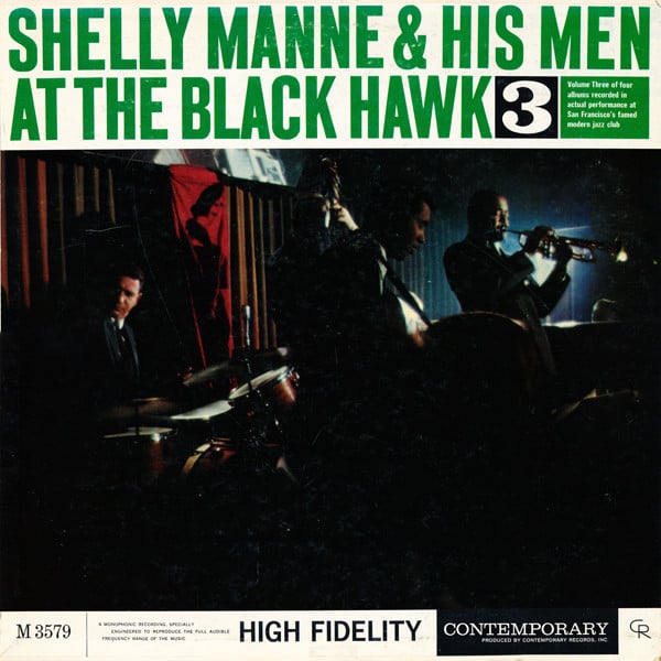 Shelly Manne & His Men : At The Black Hawk, Vol. 3 (LP, Album, Mono)
