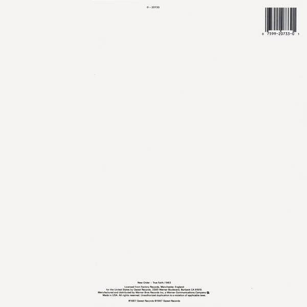 New Order : True Faith / 1963 (12", Spe)