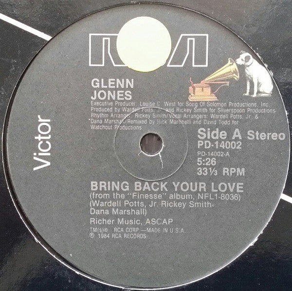 Glenn Jones : Bring Back Your Love (12")