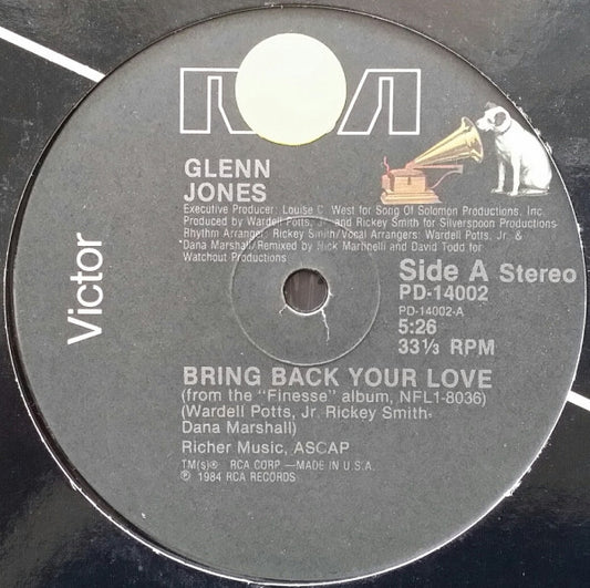 Glenn Jones : Bring Back Your Love (12")