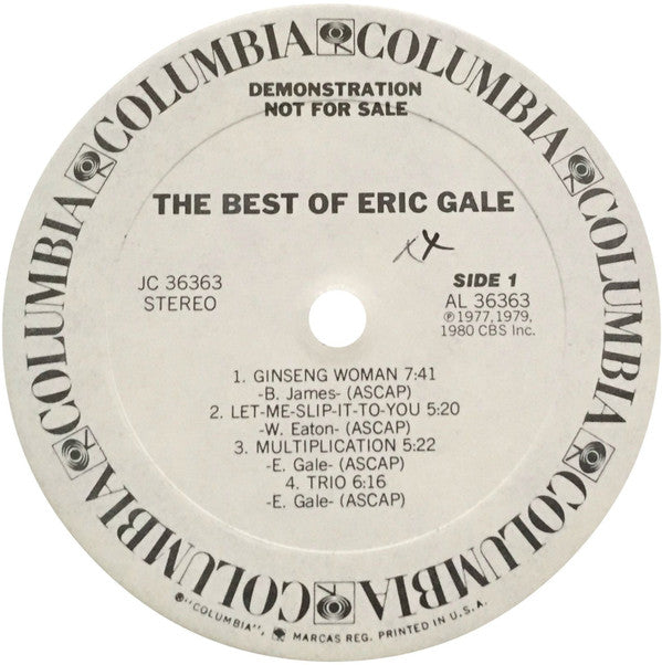 Eric Gale : The Best Of Eric Gale (LP, Comp, Promo)