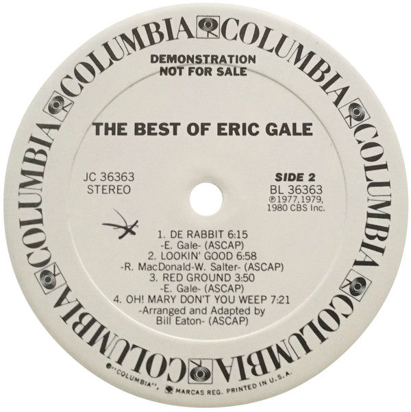 Eric Gale : The Best Of Eric Gale (LP, Comp, Promo)