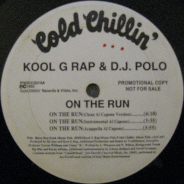 Kool G Rap & D.J. Polo : On The Run (12", Promo)