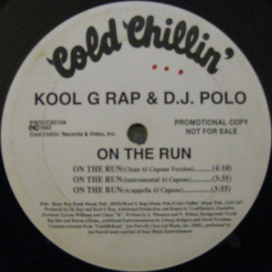 Kool G Rap & D.J. Polo : On The Run (12", Promo)