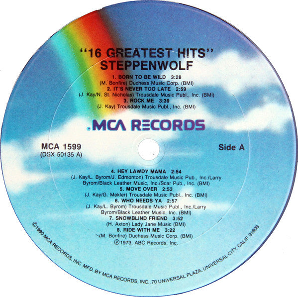 Steppenwolf : 16 Greatest Hits (LP, Comp, Club)