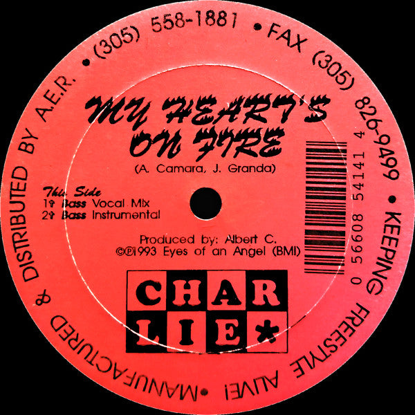 Charlie (22) : My Heart's On Fire (12")