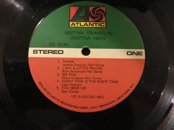 Aretha Franklin : Aretha Now (LP, Album, RP, MGM)
