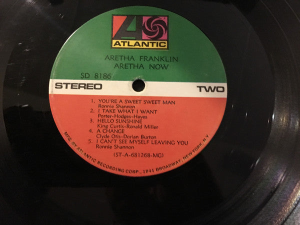 Aretha Franklin : Aretha Now (LP, Album, RP, MGM)