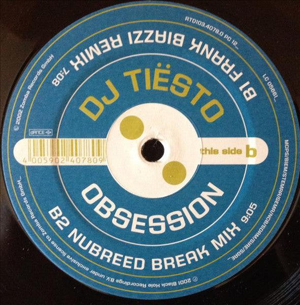DJ Tiësto & Junkie XL : Obsession (12")