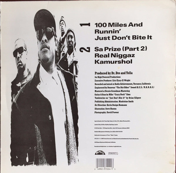 N.W.A. : 100 Miles And Runnin' (12", EP)