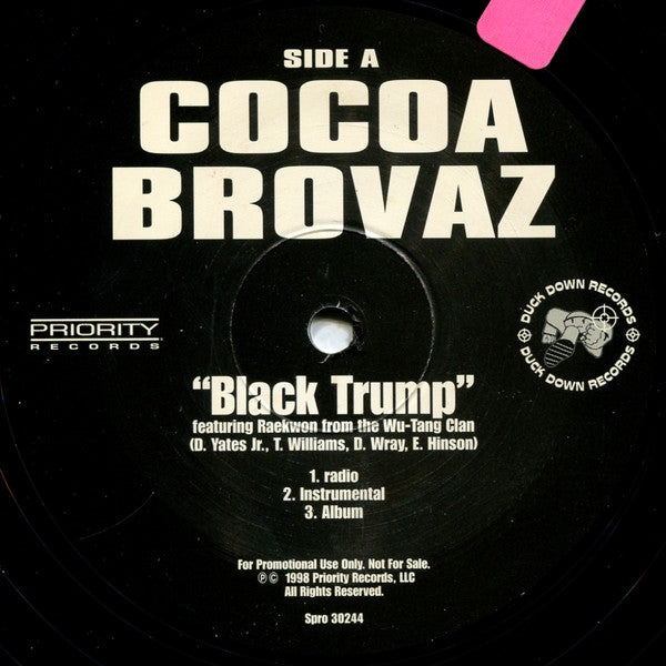 Cocoa Brovaz : Black Trump (12", Promo)