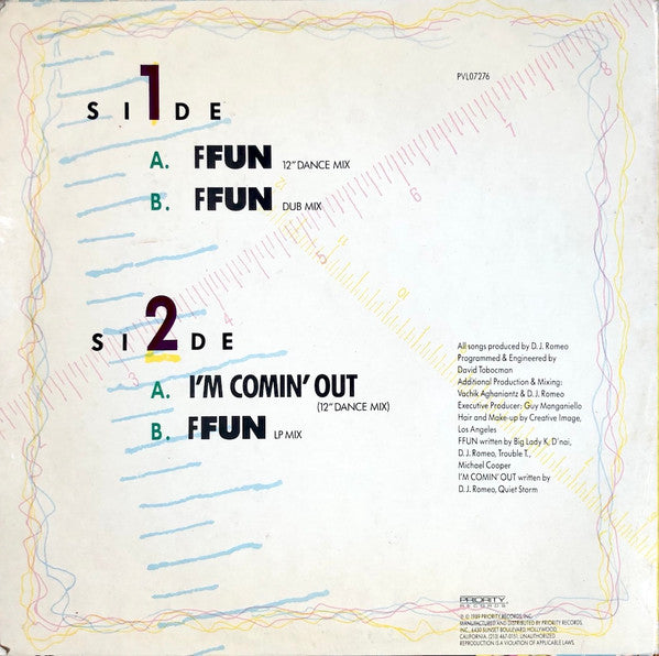Big Lady K : Ffun / I'm Comin' Out (12", Maxi, Promo)