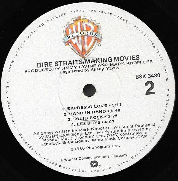Dire Straits : Making Movies (LP, Album, RP, Win)