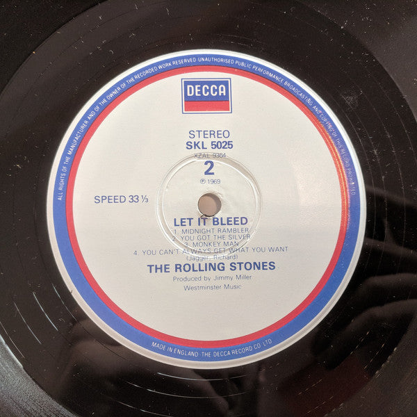 Rolling Stones* : Let It Bleed (LP, Album, Sil)
