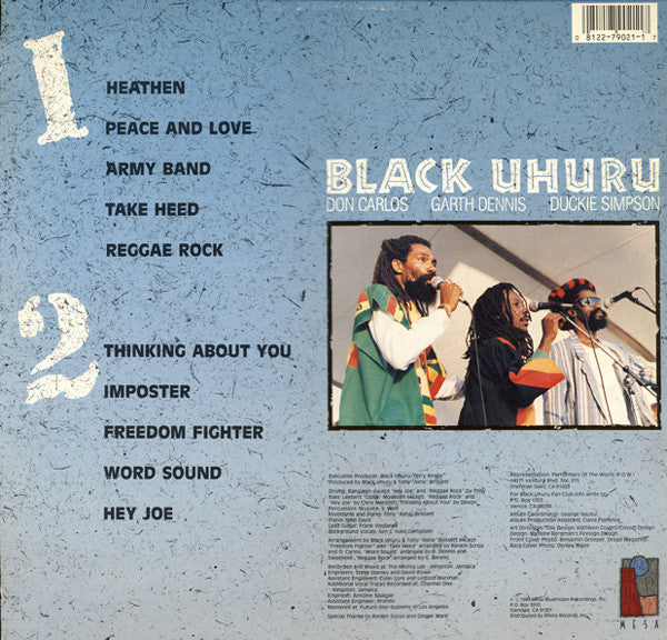 Black Uhuru : Now (LP, Album)