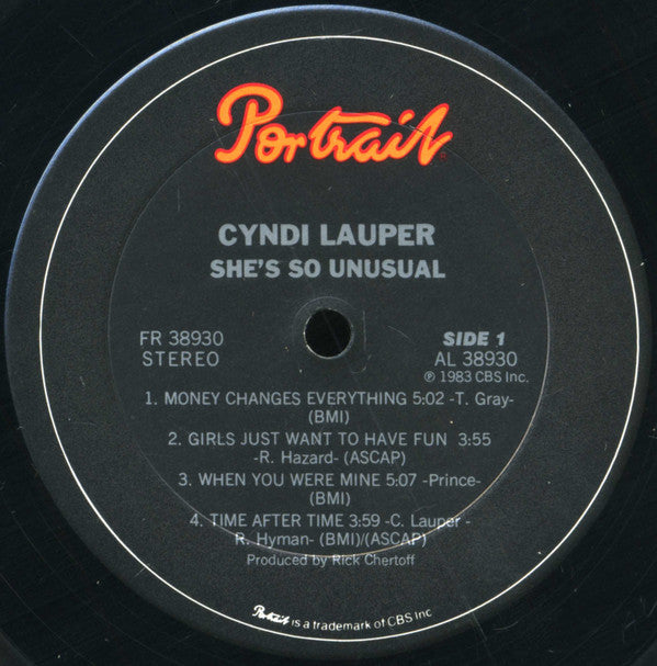 Cyndi Lauper : She's So Unusual (LP, Album, Pit)