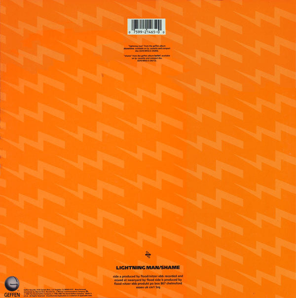 Nitzer Ebb : Lightning Man / Shame (12", Maxi)