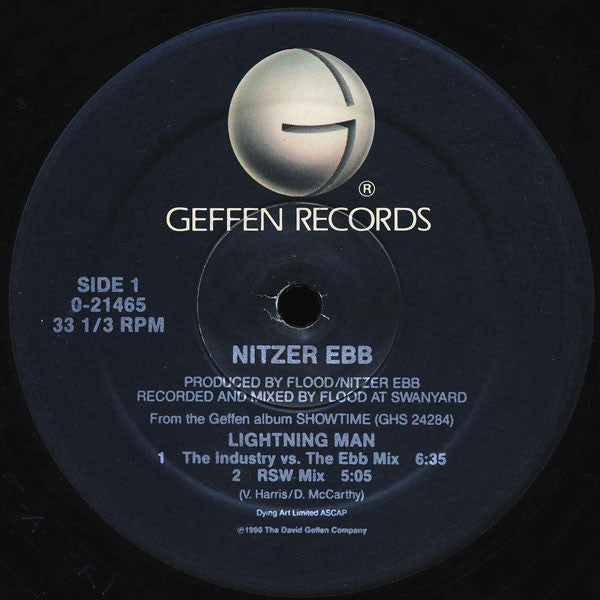 Nitzer Ebb : Lightning Man / Shame (12", Maxi)