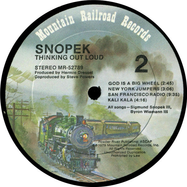 Snopek : Thinking Out Loud (LP, Album)